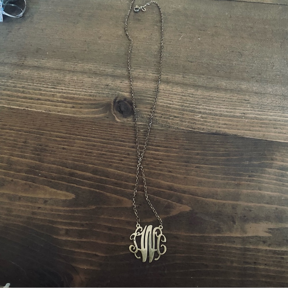 Monogram TCW gold necklace